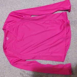 Champion HOT Pink Long Sleeve Tech Shirt